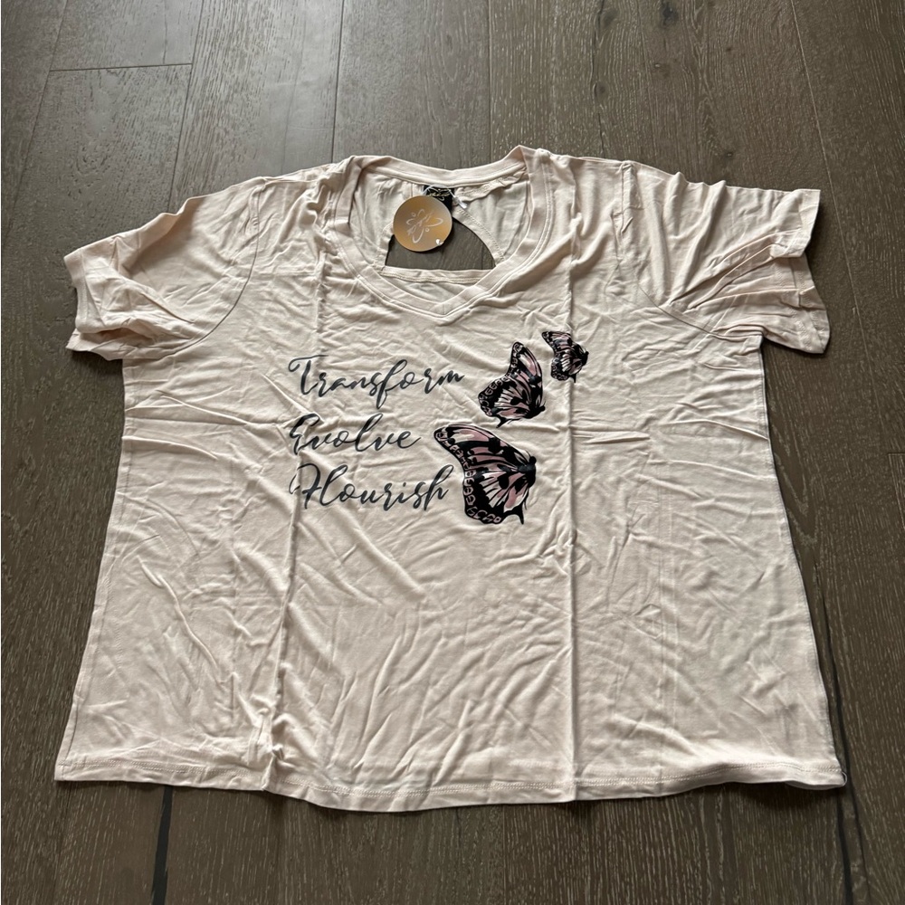 Laila Ali transform butterfly tee